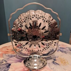 Vintage Silver Fold-out Cupcake/Dessert Stand